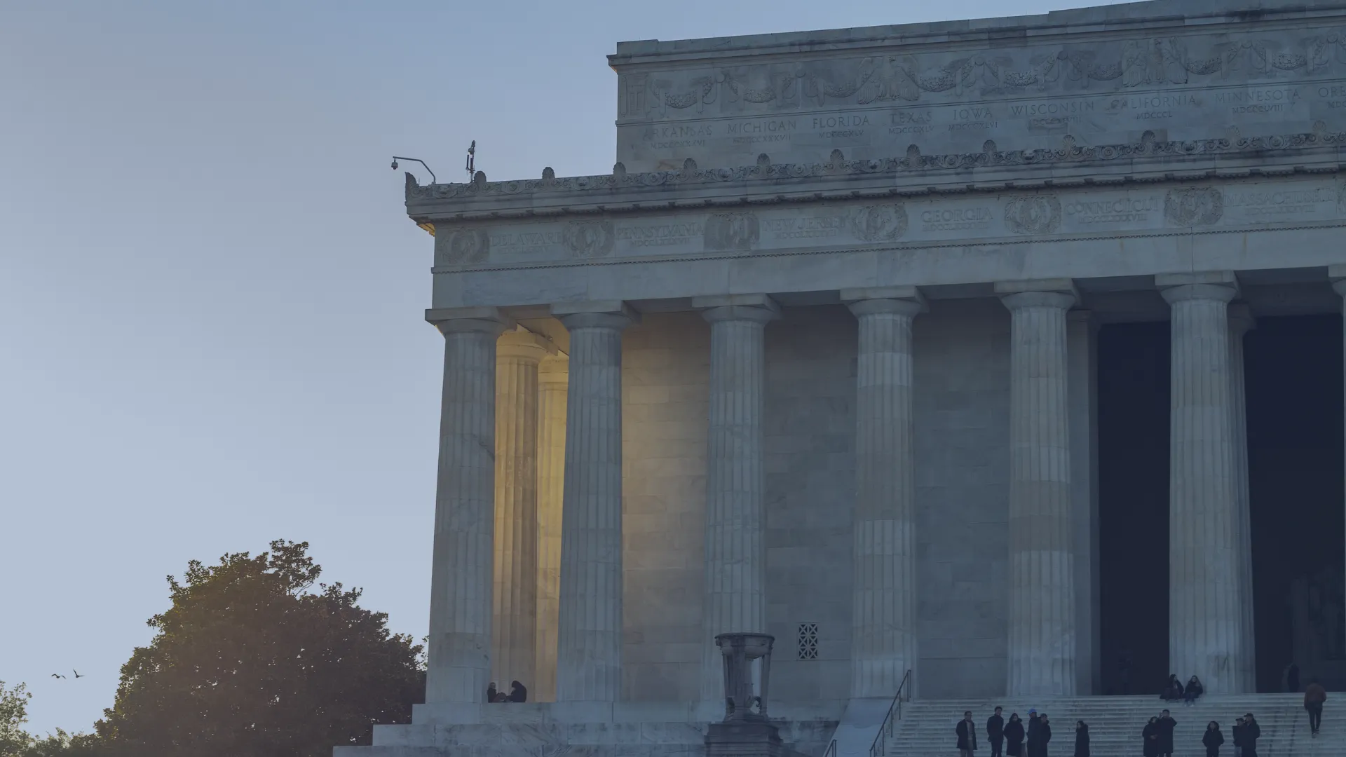 The supreme court of the united states building at sunrise